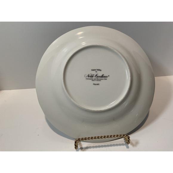 Napa Valley Noble Excellence Fruit Plates Set of 3 Pears Grapes Apples - Picture 3 of 7